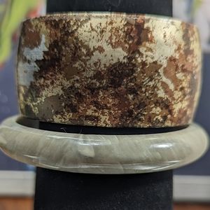 *5 for $25* Two beautiful and unique wooden Bangles